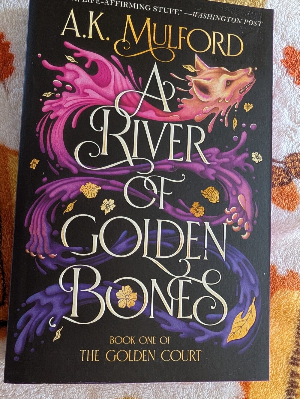 A River of Golden Bones by A.K. Mulford Paperback Book